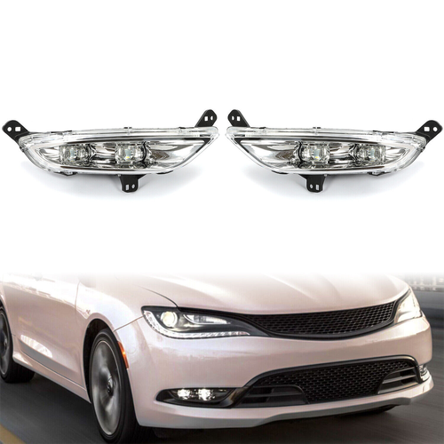 For 2015 2016 Chrysler 200 Direct Replacement Fog Light Bumper Lamp LED LH RH Side