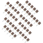 1" x 1" x 1/4" Aluminum Oxide Shank Mounted Flap Wheels 80 Grit - 50 Pack