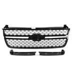 Front Grille Assembly Gloss Black for 2003-07 for Chevrolet Silverado 1500 2500