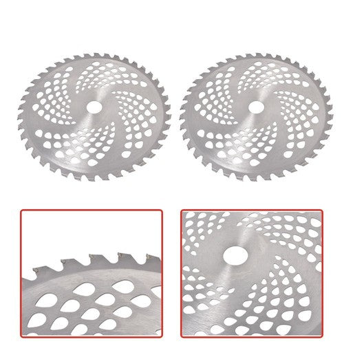 2 Pack For Cutter Trimmer Weed Eater 10" x 40t Carbide Tip Brush Blades
