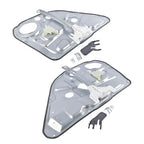 Pair Power Window Regulators Set Rear Left + Right for Hyundai Genesis 2009-2014