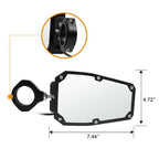 UTV Rear View Side Mirrors w/ LED Lights For Polaris RZR Fit 1.75"-2" Roll Cage