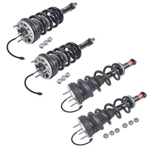 4Pcs Front Rear Shock Assys w/ Magnetic Fits Escalade Tahoe GMC Yukon XL 2021-24