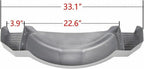 Set Of 2 Single Axle Trailer Fenders w Steps For 12 Inch Wheels Tires Skirt Boat