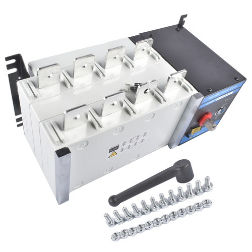 Industrial Automatic Transfer Switch 4P 630A 110V or 220V Plastic Copper Steel