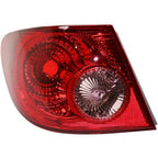 Fit 2003-2008 Toyota Corolla CE LE S Outer Tail Light Tail Lamp LH Driver Side