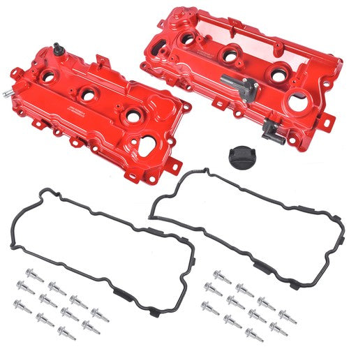 Left + Right Valve Covers for Infiniti JX35 2013 Nissan Altima 2007-2014 3.5L V6