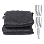 5FTx50FT Black Heavy Duty Garden Privacy Fence Barrier Net With Zip Ties