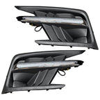 Fog Light Covers W/LED White DRL Yellow Turn Signal for 19-22 Subaru Ascent