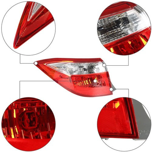 For 14-16 Toyota Corolla Red Tail Light Signal Lamp Rear Left Driver Side Outer