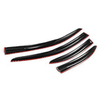 Window Visors Sun Rain Guard Deflector For Mitsubishi Lancer Acrylic 4Door 08-17