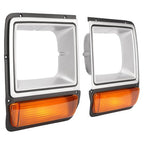 Headlight Bezel for Dodge D W Pickup Truck 1986 1990 Pair Corner Parking Light
