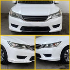 Front Bumper Fog Light Black Grille Covers for 2013-2015 for Honda Accord Sedan