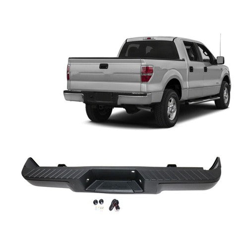 NEW Primered - Complete Rear Steel Bumper Assembly For Ford F150 Truck 2009-2014