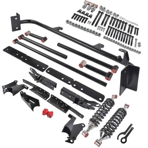 For 1967-69 Chevy Camaro SS Z28 Adjustable Bolt On Rear 4-Link Kit w/ Coilovers