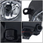Clear For Toyota Yaris Hatchback 2006-2008 Fog Light Lamp Assembly W/Black Bezel