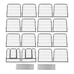 16 Panels 24x24 inch Dog Playpen Crate Fence Pet PlayPen Exercise Cage