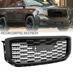 22936421 Front Upper Grille for GMC Yukon Denali Style 2015-2020 Gloss Black ABS