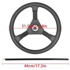 13 Feet Boat Rotary Steering System Outboard Kit Marine with Wheel SS13713