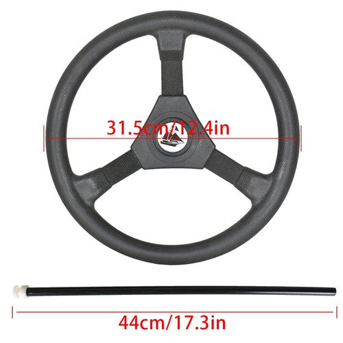 13 Feet Boat Rotary Steering System Outboard Kit Marine with Wheel SS13713