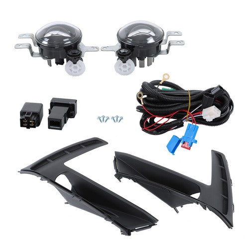 For Honda CR-V 2023-2024 Left+Right Side w/Switch Wiring LED Fog Lights Assembly