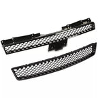 Mesh Front Bumper Grille Grill for 07-14 Chevy Tahoe Suburban Avalanche Black