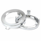 Pair Front Chrome Fog Light Trim Lamp Cover for 2009-2013 Subaru Forester