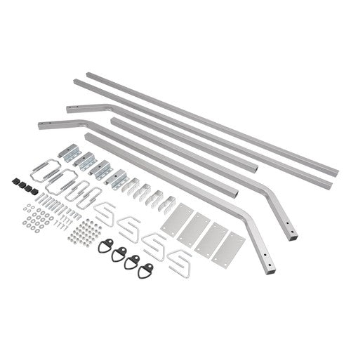 Universal Cross Bar System Kit For Utility Trailer With Raised Side Rails