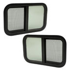 Universal 16 x 25 Horizontal RV Window Tinted Glass Sliding for RV Camper 2 Pack