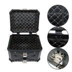 45L Black Motorcycle Top Case Tail Box Waterproof Luggage Scooter Trunk Storage