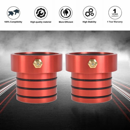 2PCS Red MG21103 Front Axle Tube Seal Pair For 87-17 Jeep Wrangler