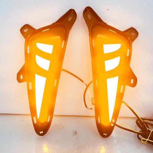 LED Fog Lights DRL Turn Signal Light Pair LH + RH for Toyota CHR C-HR 2016-2019