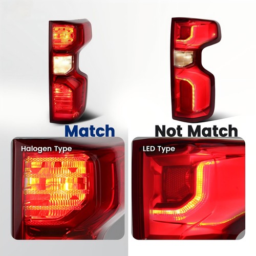 Halogen Taillight Right Passenger for 2019-2026 for Chevrolet Silverado 1500