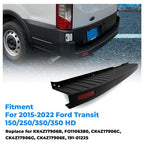 Rear Bumper with Reinforcement Cross Member Bracket Bar for Ford Transit 2015-2022