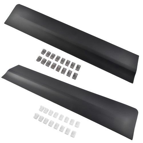 Pair Rear Lower Door Trim Molding Black for Cadillac XT5 2017-2025 Left & Right