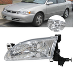 Chrome Headlights Driver Side LH for 1998-2000 for Toyota Corolla 1.8L