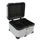 55L Silver Luggage Waterproof Tail Box Scooter Trunk Storage Top Case Motorcycle