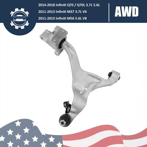 Front Left Side Lower Control Arm for Infiniti Q70 Q70L M37 M56 3.7L V6 5.6L V8