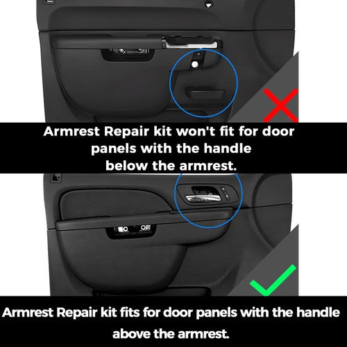 Front Driver Side Door Armrest Repair Black for Chevrolet Tahoe Silverado 10-14