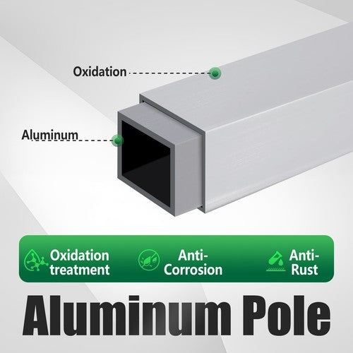 Boat Trailer Guide Poles Aluminum Square Upright  1 1/2" Square 46" Tall Pair