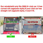 Golf Cart Front Folding Clear Windshield Windscreen for Club Car DS 2000 5 Up