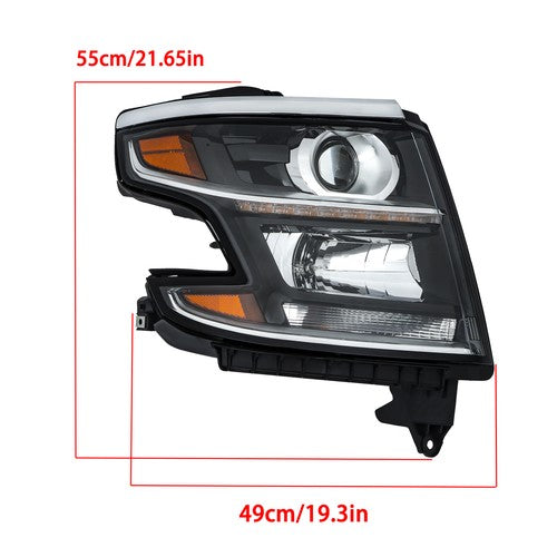 Right For Chevy Tahoe/Suburban 2015-2019 2020 HID Headlight w/HID Bulbs&Ballasts