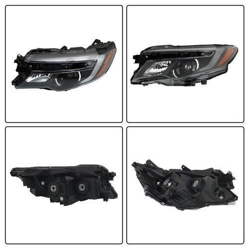Halogen Headlight Assy For 17-20 Honda Ridgeline/2016-2018 Pilot LX Left Side