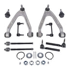 10Pcs Front Upper Control Arm w/Ball Joint Sway Bars Kit for Hummer H3 2007-2010
