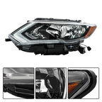 Headlight Headlamps Assembly Fit For 2017-2019 Nissan Rogue LH Side Clear Lens