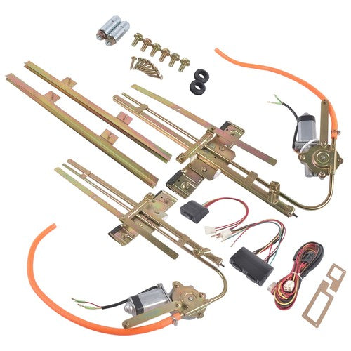 Flat Glass Electric Power Window Kit with Switch U Wire It 2 Door Kit 7558925