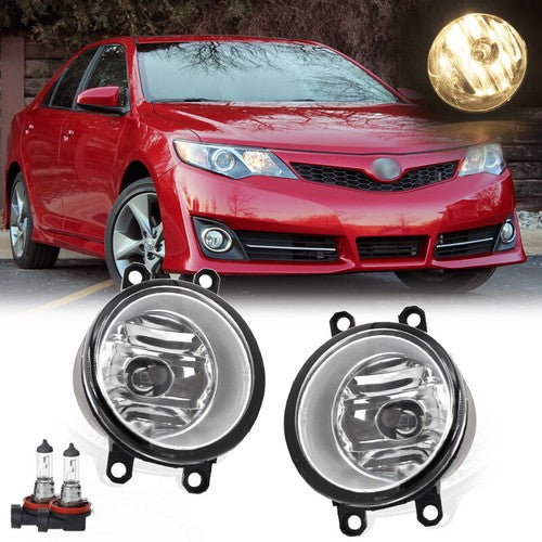 Front Bumper Halogen Fog Light Lamps Left & Right for Toyota Camry SE 2012-2014