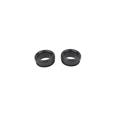 Polished Aluminum Finned Oval PCV + Push-in Breather Combo Valve Cover Set of 2