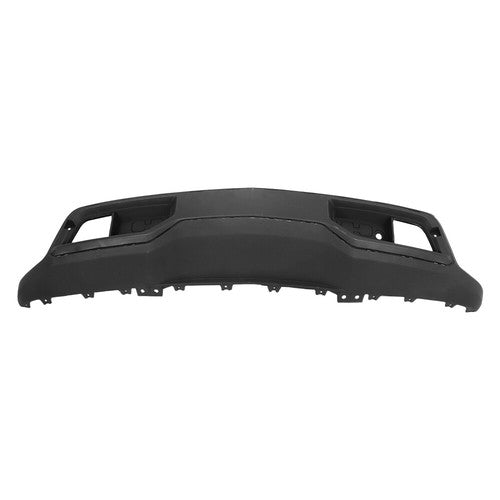 For 2019-2021 Chevrolet Silverado 1500 Black Plastic Front Bumper W/O Vents