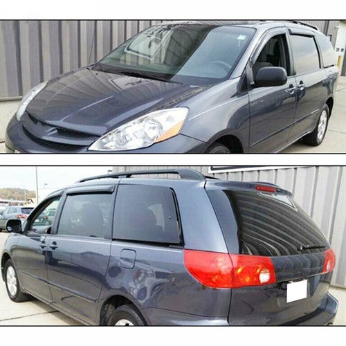 Window Visors 4pcs Fit For Toyota Sienna 2004-09 Acrylic Visor Guard Vent Shade